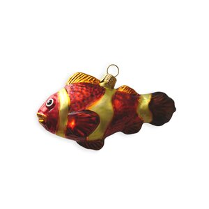 Christmas Ornament Fish Red-Yellow