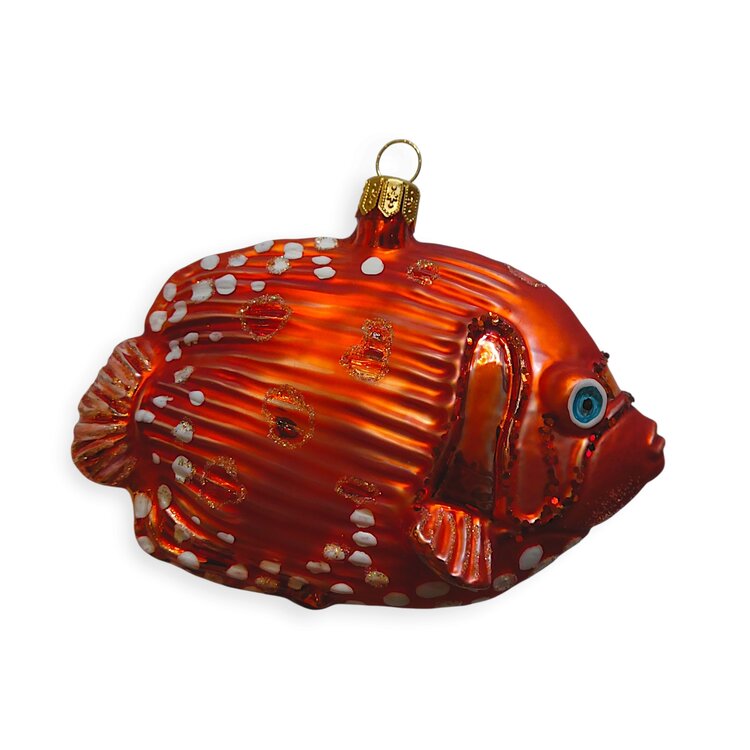 Christmas Ornament Tropical Fish Red