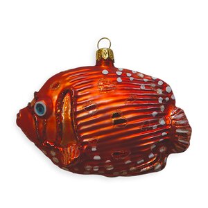 Kerstbal Tropische Vis Rood