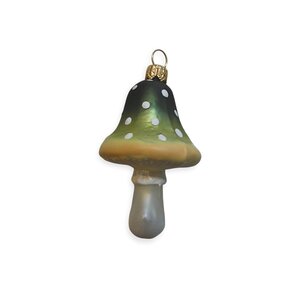Kerstbal Paddenstoeltje Puntig Groen