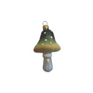 Kerstbal Paddenstoeltje Puntig Groen