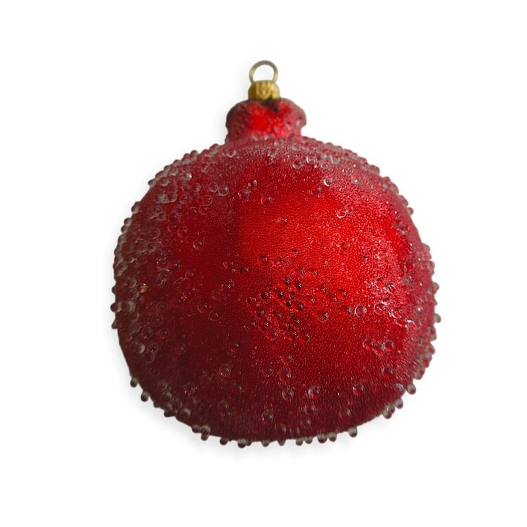 Kerstbal Hele Granaatappel Open Frosted