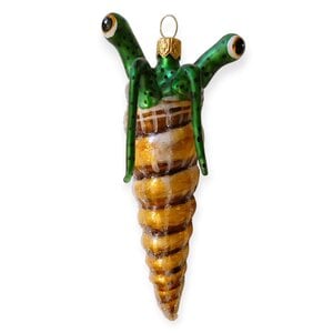 Christmas Ornament Hermit Crab Green