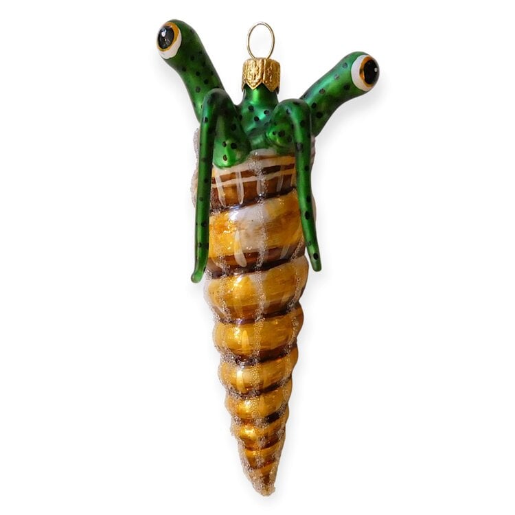 Christmas Ornament Hermit Crab Green