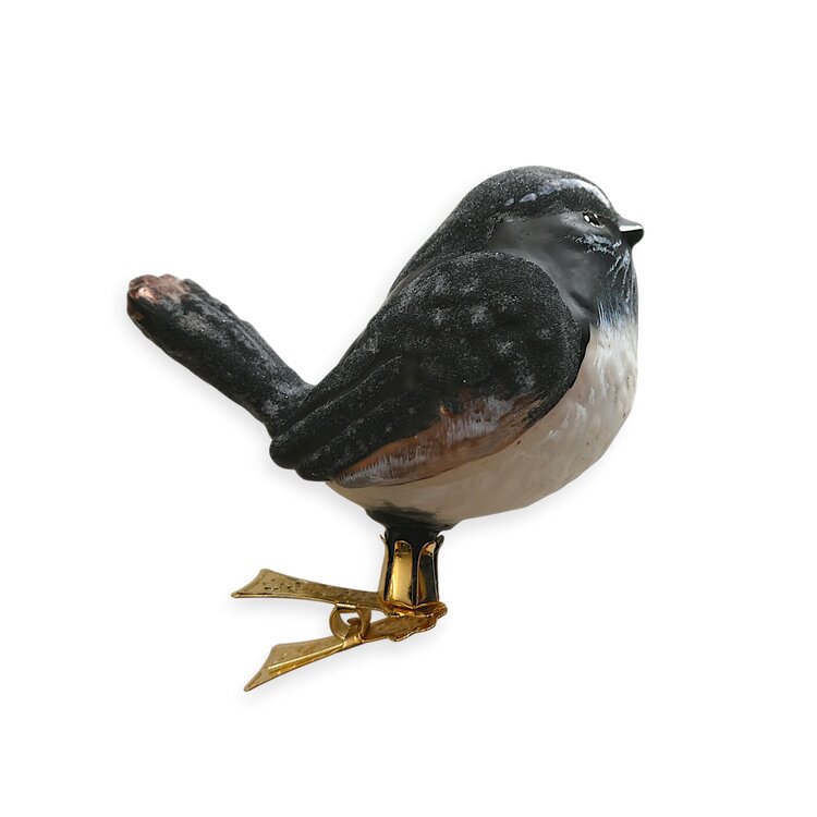Christmas Ornament Happy Long-Tailed Tit