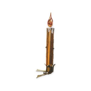 Christmas Clip Classic Candle Orange