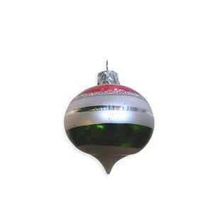 Kerstbal Gestreept