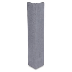 Fassadenplatte Eckstück - Blaustein leicht geschliffen - 10/10x2 cm