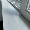 Fensterbank innen - Marmorkomposit poliert - Weißer Bianco Carrara Marmor Optik - 2 cm stark - Innenfensterbänke (Fenstersims) Kunststein / Komposit - Agglo Marmor / Gussmarmor - Nach Maß