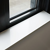 Fensterbank innen - Quarz-Komposit poliert - Weiß - 2 cm stark - Innenfensterbänke (Fenstersims) Kunststein / Komposit - Quartskomposit / Quarzverbund - Nach Maß