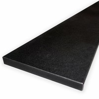 Fensterbank innen - Nero Assoluto Granit - leicht geschliffen - 2 cm stark