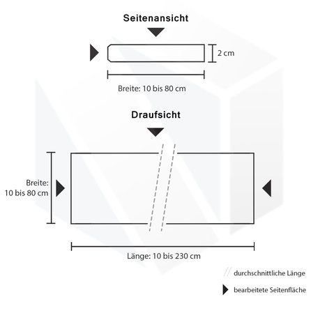 Platte (innen) - Quarz-Komposit poliert - Marmor Optik Schwarz - 2 cm stark - Kunststeinplatte / Arbeitsplatte Kunststein / Komposit - Quartskomposit / Quarzverbund - Nach Maß