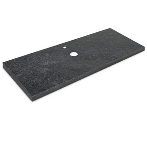 Waschtischplatte - Steel Grey Granit - geledert - 2 cm stark