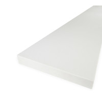 Fensterbank innen - Marmorkomposit - leicht geschliffen - matt weiß - 3 cm stark