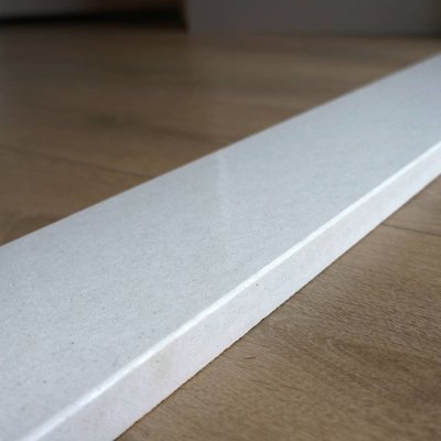 Türschwelle Innen - Kunststein / Marmorkomposit - Bianco weiß - 1,2cm -  Kompositprofi
