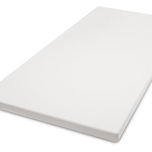 Platte - Quarz-Komposit - leicht geschliffen - matt weiß - 2 cm stark