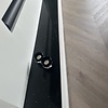 Fensterbank innen - Quarz-Komposit poliert - Schwarz Glitzer - 2 cm stark - Innenfensterbänke (Fenstersims) Kunststein / Komposit - Quartskomposit / Quarzverbund - Nach Maß