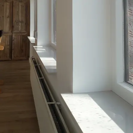 Fensterbank innen - Marmorkomposit poliert - Weiß - 2 cm stark - Innenfensterbänke (Fenstersims) Kunststein / Komposit - Agglo Marmor / Gussmarmor - Nach Maß