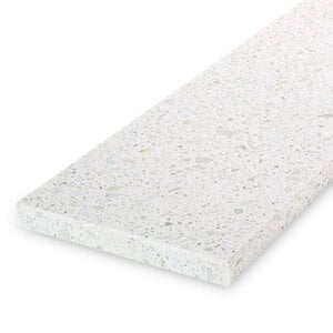 Fensterbank innen - Marmorkomposit poliert - Terrazzo weiß - 2 cm stark