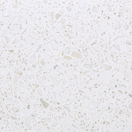 Türschwelle innen - Marmorkomposit poliert - Terrazzo weiß - 2 cm stark - Bodenschwelle Innentür - Kunststein / Komposit - Agglo Marmor / Gussmarmor - Nach Maß