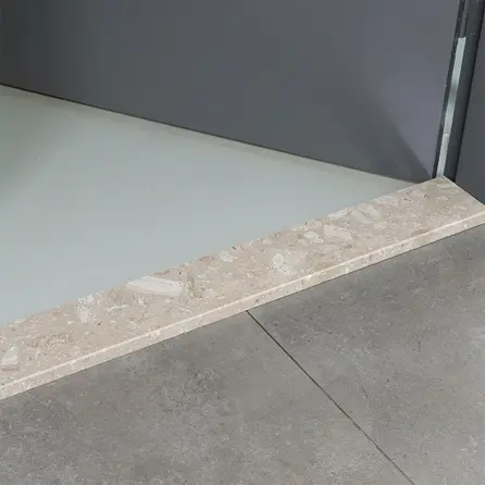 Türschwelle innen - Marmorkomposit poliert - Perlato - 2 cm stark - Bodenschwelle Innentür - Kunststein / Komposit - Agglo Marmor / Gussmarmor - Nach Maß