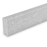 Sockelleiste - Marmorkomposit poliert - Marmor Optik Hellgrau - 2 cm stark