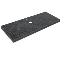 Waschtischplatte - Steel Grey Granit - geledert - 3 cm stark