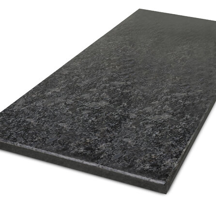 Platte (innen) - Steel Grey Granit - poliert - 2 cm stark - Natursteinplatte / Arbeitsplatte Naturstein - Grau Granit -  Nach Maß