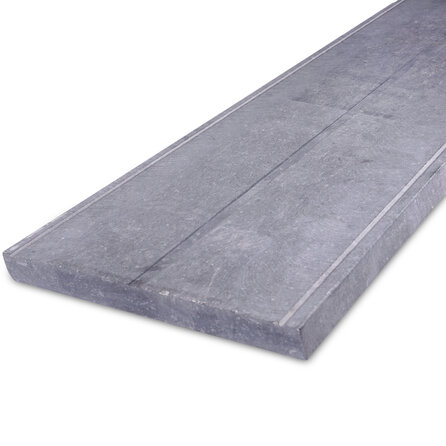 Mauerabdeckplatte außen - FLACH - Belgischer Blaustein - leicht geschliffen - 4 cm stark - Mauerabdeckung / Mauerabschluss / Mauerstein Abdeckplatte mit Tropfkante (für Gartenmauer) - Naturstein - Nach Maß Mauerabdeckplatte außen - FLACH - Belgischer Blaustein - leicht geschliffen - 4 cm stark - Mauerabdeckung / Mauerabschluss / Mauerstein Abdeckplatte mit Tropfkante (für Gartenmauer) - Naturstein - Nach Maß