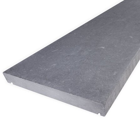 Mauerabdeckplatte außen - FLACH - Belgischer Blaustein - leicht geschliffen - 8 cm stark - Mauerabdeckung / Mauerabschluss / Mauerstein Abdeckplatte mit Tropfkante (für Gartenmauer) - Naturstein - Nach Maß Mauerabdeckplatte außen - FLACH - Belgischer Blaustein - leicht geschliffen - 8 cm stark - Mauerabdeckung / Mauerabschluss / Mauerstein Abdeckplatte mit Tropfkante (für Gartenmauer) - Naturstein - Nach Maß