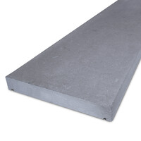 Mauerabdeckplatte - FLACH - Blaustein leicht geschliffen - 4 cm stark