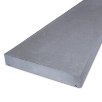 Mauerabdeckplatte - FLACH - Blaustein leicht geschliffen - 5 cm stark