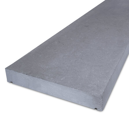 Mauerabdeckplatte außen - FLACH - Belgischer Blaustein - leicht geschliffen - 5 cm stark - Mauerabdeckung / Mauerabschluss / Mauerstein Abdeckplatte mit Tropfkante (für Gartenmauer) - Naturstein - Nach Maß Mauerabdeckplatte außen - FLACH - Belgischer Blaustein - leicht geschliffen - 5 cm stark - Mauerabdeckung / Mauerabschluss / Mauerstein Abdeckplatte mit Tropfkante (für Gartenmauer) - Naturstein - Nach Maß