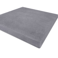 Pfeilerabdeckplatte - FLACH - Blaustein leicht geschliffen - 4 cm stark