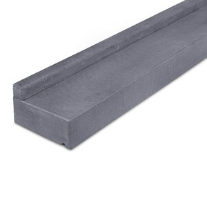 Fensterbank außen -  FLACH - Blaustein leicht geschliffen - 4 cm stark