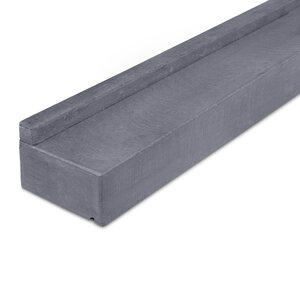 Fensterbank außen -  FLACH - Blaustein leicht geschliffen - 6 cm stark