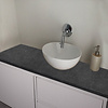 Muster / Materialmuster - Nero Assoluto Granit - leicht geschliffen - 10x5x2 cm - Naturstein - Absolute Black - Schwarz Granit