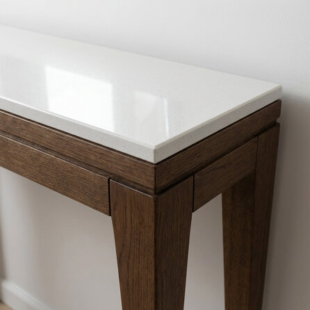 Platte (innen) - Bianco Carrara Marmor - poliert - 2 cm stark - Natursteinplatte / Arbeitsplatte Naturstein - Weißer Marmor -  Nach Maß