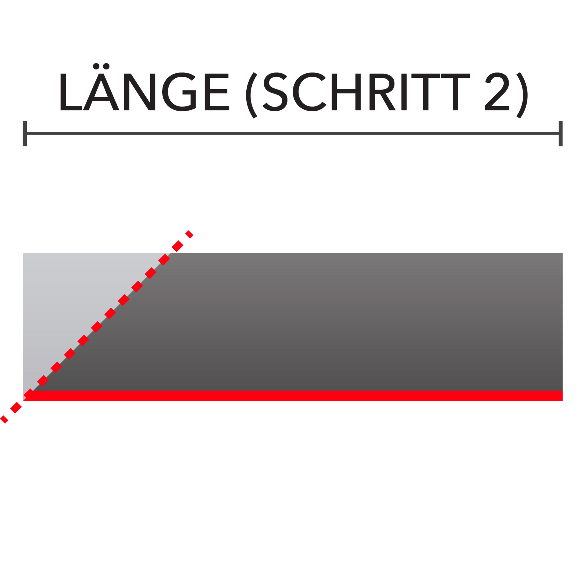 Gehrung links (innen)