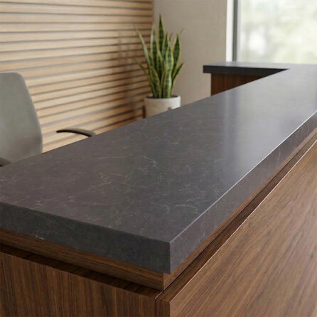 Platte (innen) - Quarz-Komposit poliert - Marmor Optik Grau - 2 cm stark - Kunststeinplatte / Arbeitsplatte Kunststein / Komposit - Quartskomposit / Quarzverbund - Nach Maß Platte (innen) - Quarz-Komposit poliert - Marmor Optik Grau - 2 cm stark - Kunststeinplatte / Arbeitsplatte Kunststein / Komposit - Quartskomposit / Quarzverbund - Nach Maß