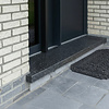 Türschwelle außen - FLACH - Marmorkomposit poliert - Blaustein Optik (dunkel) - 2 cm stark - Schwelle Außentür / Haustür / Eingangstür / Balkontür / Terrassentür - Agglo Marmor / Gussmarmor - nach Maß