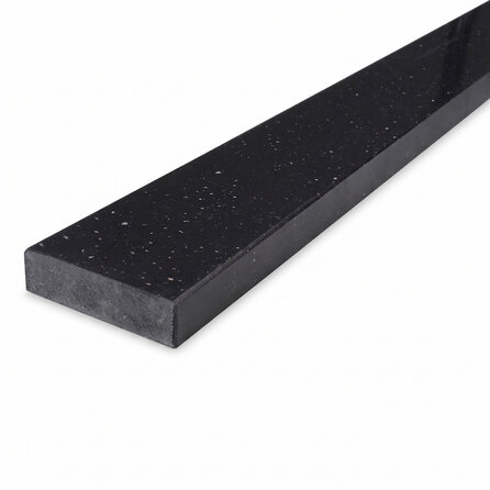 Türschwelle außen - FLACH - Marmorkomposit poliert - Blaustein Optik (dunkel) - 3 cm stark - Schwelle Außentür / Haustür / Eingangstür / Balkontür / Terrassentür - Agglo Marmor / Gussmarmor - nach Maß