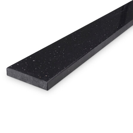 Türschwelle außen - FLACH - Marmorkomposit poliert - Blaustein Optik (dunkel) - 2 cm stark - Schwelle Außentür / Haustür / Eingangstür / Balkontür / Terrassentür - Agglo Marmor / Gussmarmor - nach Maß