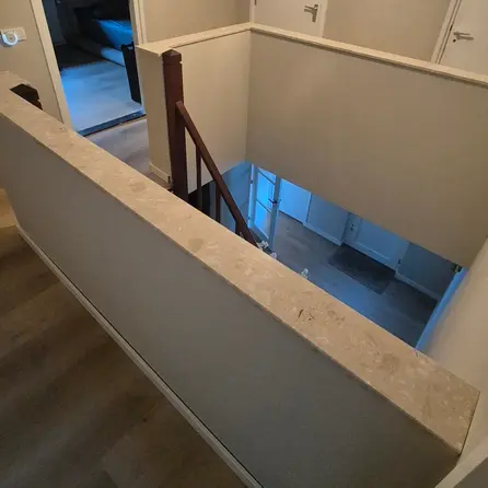 Fensterbank innen - Marmorkomposit poliert - Perlato - 2 cm stark - Innenfensterbänke (Fenstersims) Kunststein / Komposit - Agglo Marmor / Gussmarmor - Nach Maß