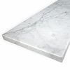 Vensterbank Bianco Carrara marmer - Gezoet - 3 cm dik - OP MAAT - Venstertablet / raamtablet wit marmer