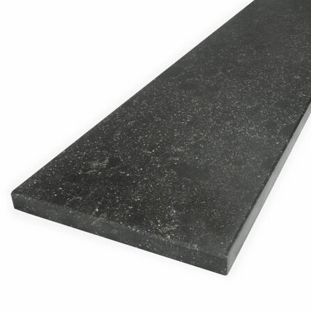 Vensterbank marmercomposiet - Arduin look - Gepolijst - 2 cm dik - OP MAAT - Venstertablet / raamtablet marmer composiet - Donkergezoet blauwe steen optiek