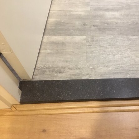 Dorpel binnendeur marmercomposiet - Arduin look - Gepolijst - 2 cm dik - OP MAAT - Binnendorpel / deurdorpel binnen / binnendeur vloerdorpel - marmer composiet - Donkergezoet blauwe steen optiek