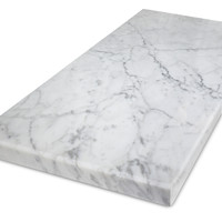 Blad bianco carrara marmer - Gepolijst - 2 cm dik - OP MAAT