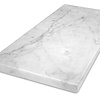 Blad bianco carrara marmer - Gezoet - 3 cm dik - OP MAAT - Tablet (meubelblad / werkblad / bovenblad) van wit marmer