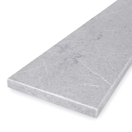 Vensterbank kwartscomposiet - Natuursteen look grijs - Gepolijst - 2 cm dik - OP MAAT - Venstertablet quarts / quartz composiet  - grijze natuursteen optiek